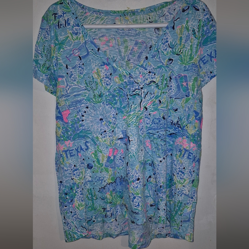LILLY PULITZER  LOVE TEXAS T-SHIRT SZ.XL